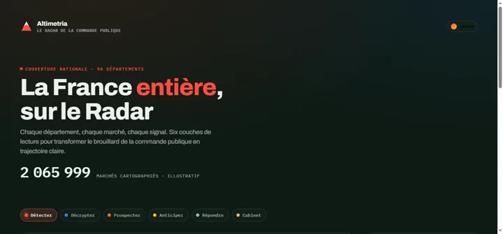 Capture d'écran — La France entière, sur le radar