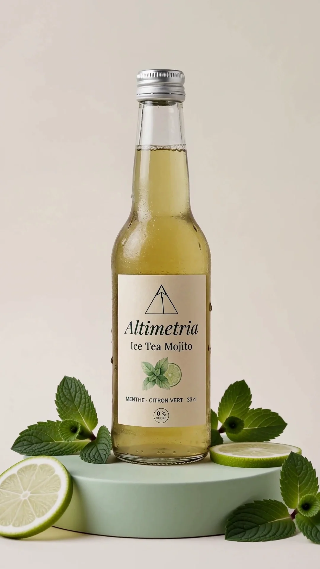 Le thé glacé menthe–citron vert